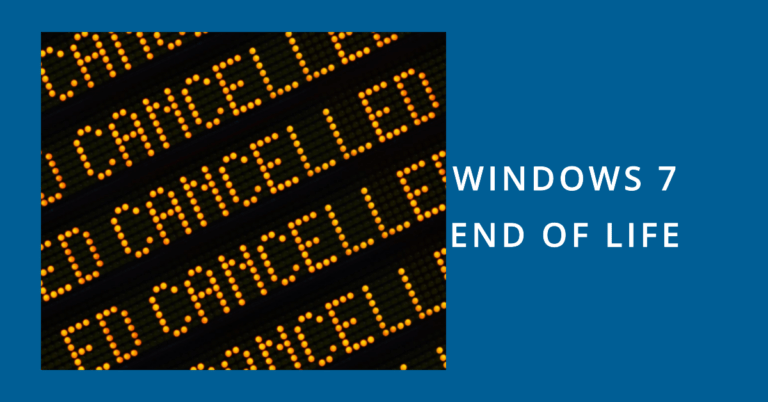 Windows 7 end of life announcement